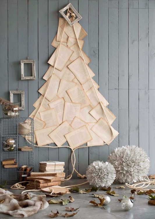 Ideias de árvore de Natal reciclada para fazer com as crianças