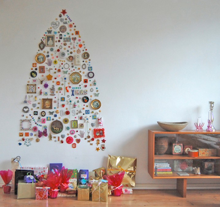 Ideias de árvore de Natal reciclada para fazer com as crianças
