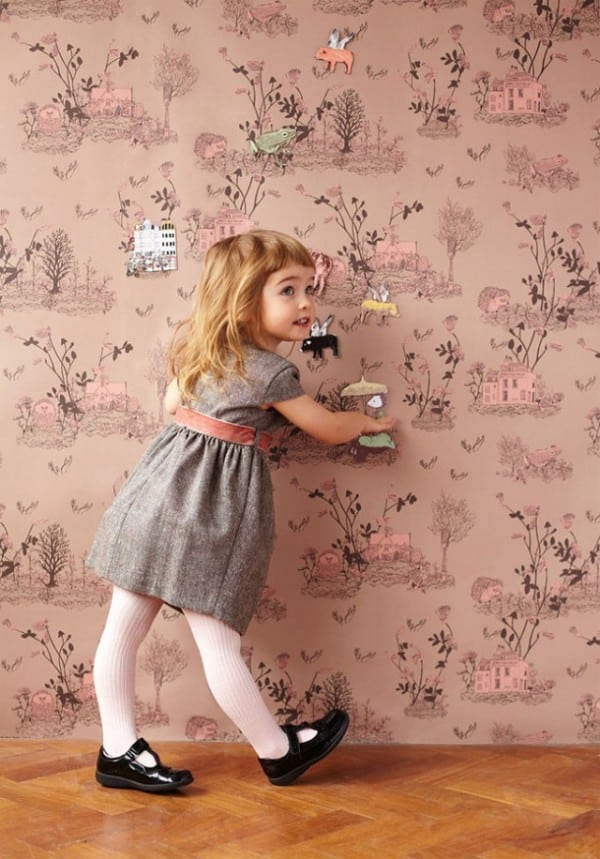 Papel de parede para crianças brincarem com ímas