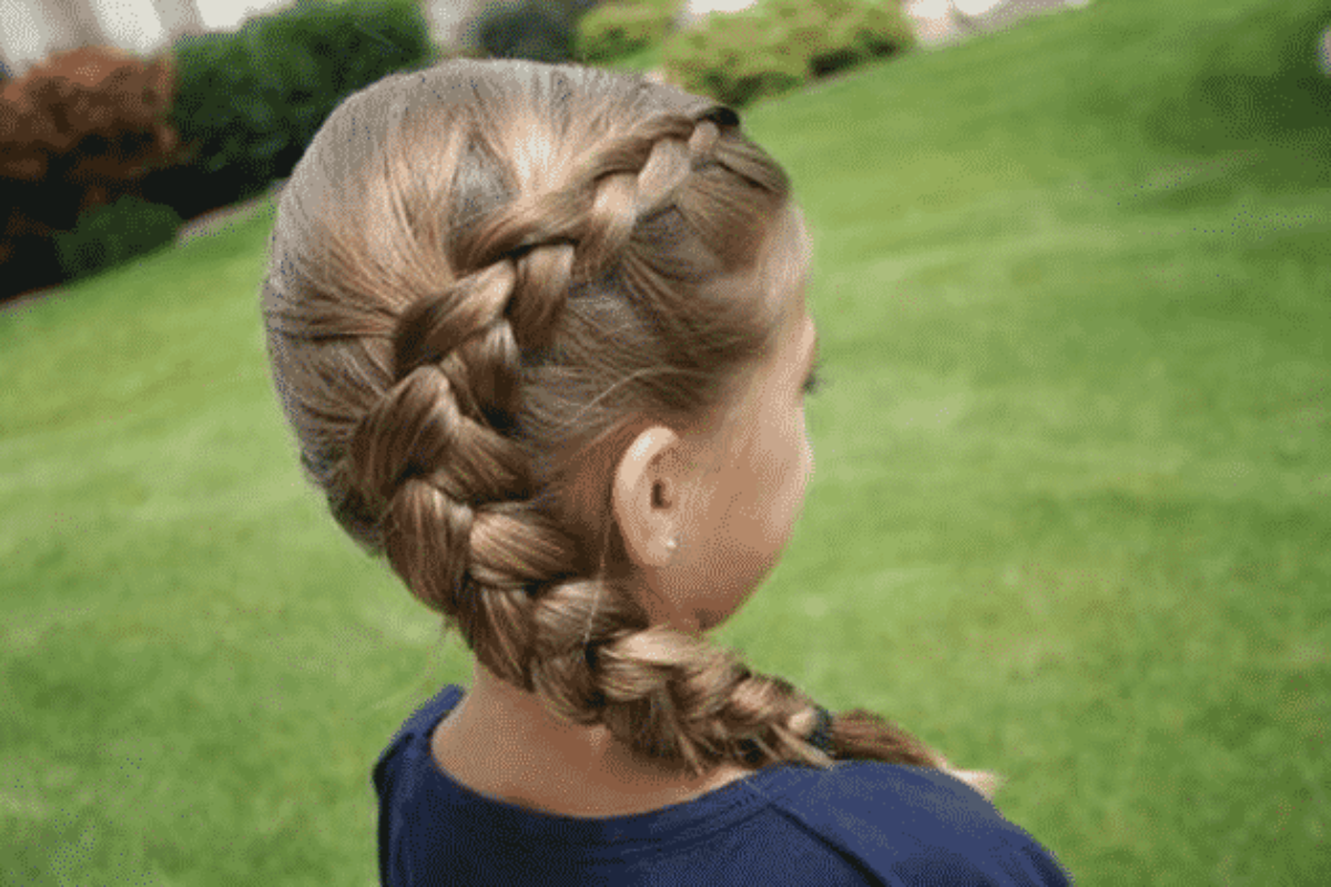 Penteado Infantil Trança Simples (passo a passo) 