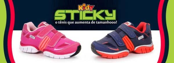 Kidy Sticky: o tênis infantil que aumenta de tamanho