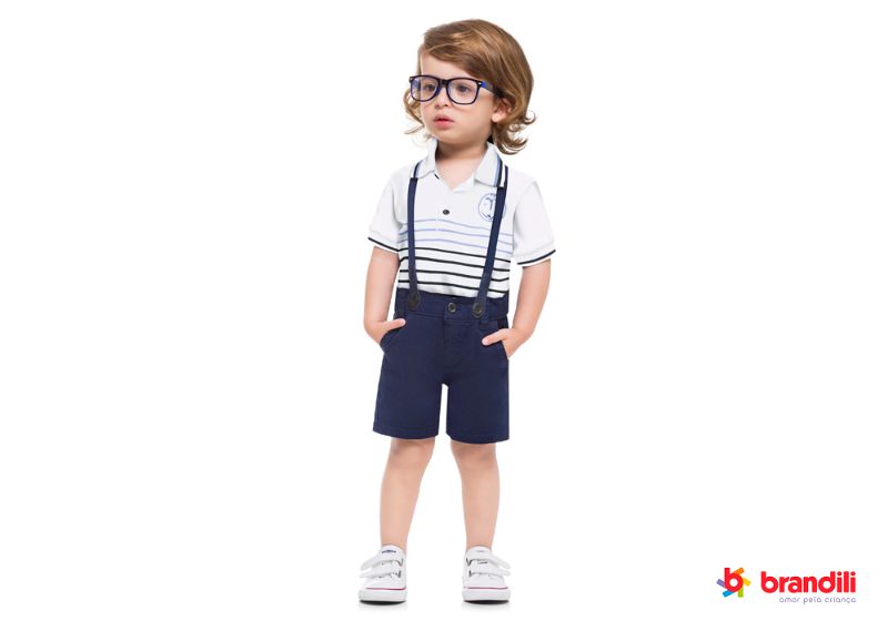 look hipster com suspensorio infantil