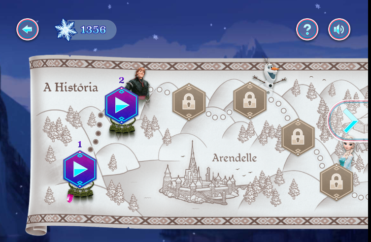 Frozen - Corrida dos Cristais: um game da Disney para jogar on-line