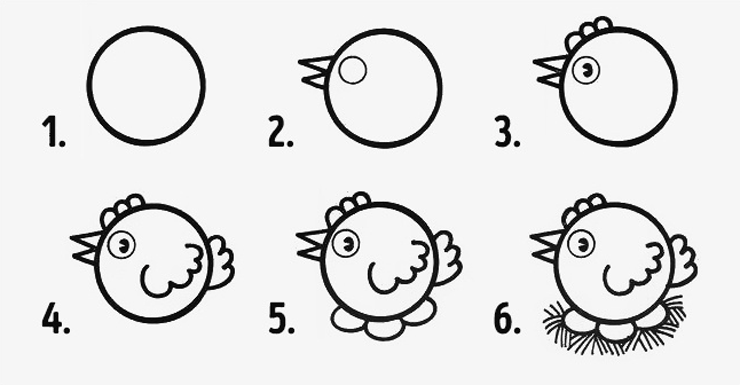 10 desenhos em círculos fáceis de fazer com os pequenos