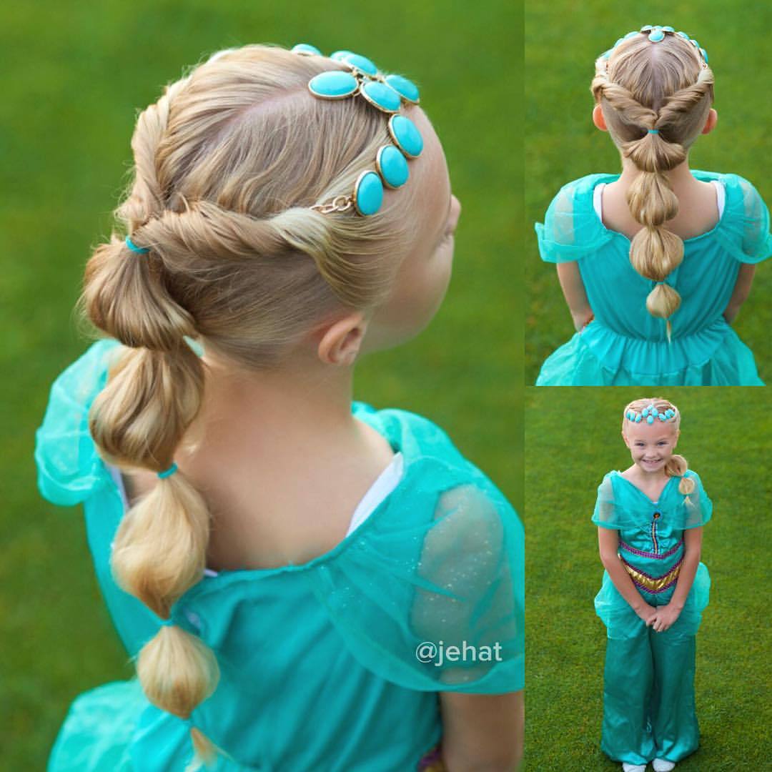 Aprenda como fazer o penteado da princesa Jasmine - Blog Moda Infantil
