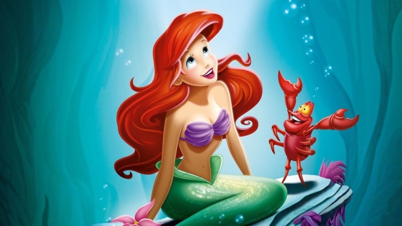 Ariel no fundo do mar